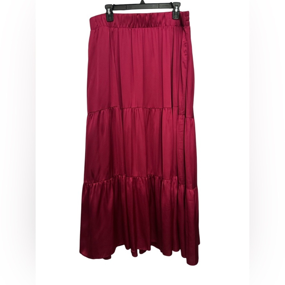 Torrid Red Satin Maxi Skirt
